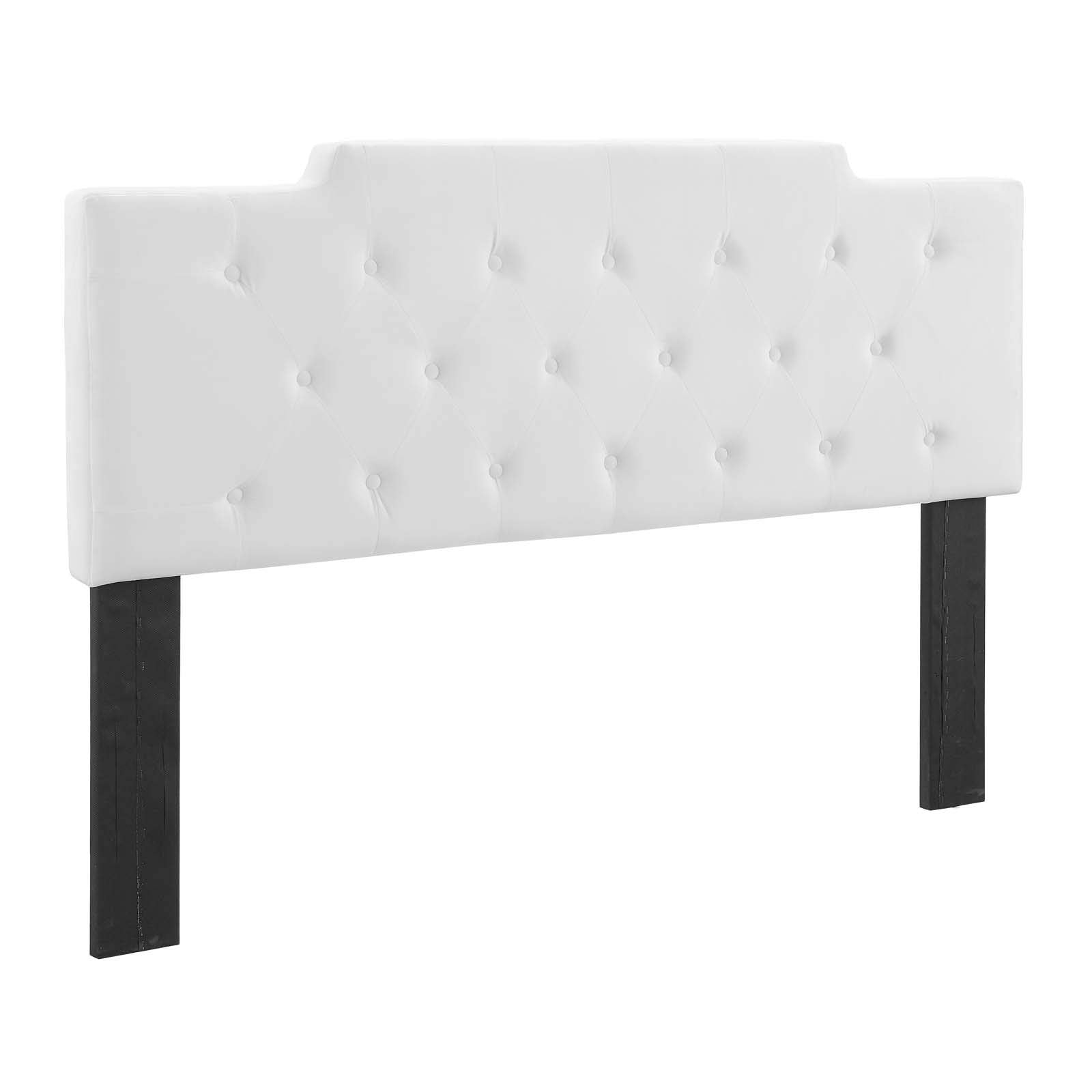 Modway Mod-6185-Whi Juliet Tufted Full/Queen Performance Velvet Headboard, White